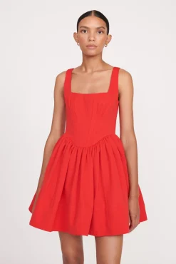 Best Sellers<STAUD LANDSCAPE DRESS   POINSETTIA