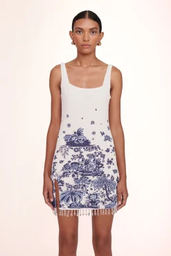 Best Sellers|Dresses<STAUD LE SABLE DRESS  BLUE TOILE BLUETOILE