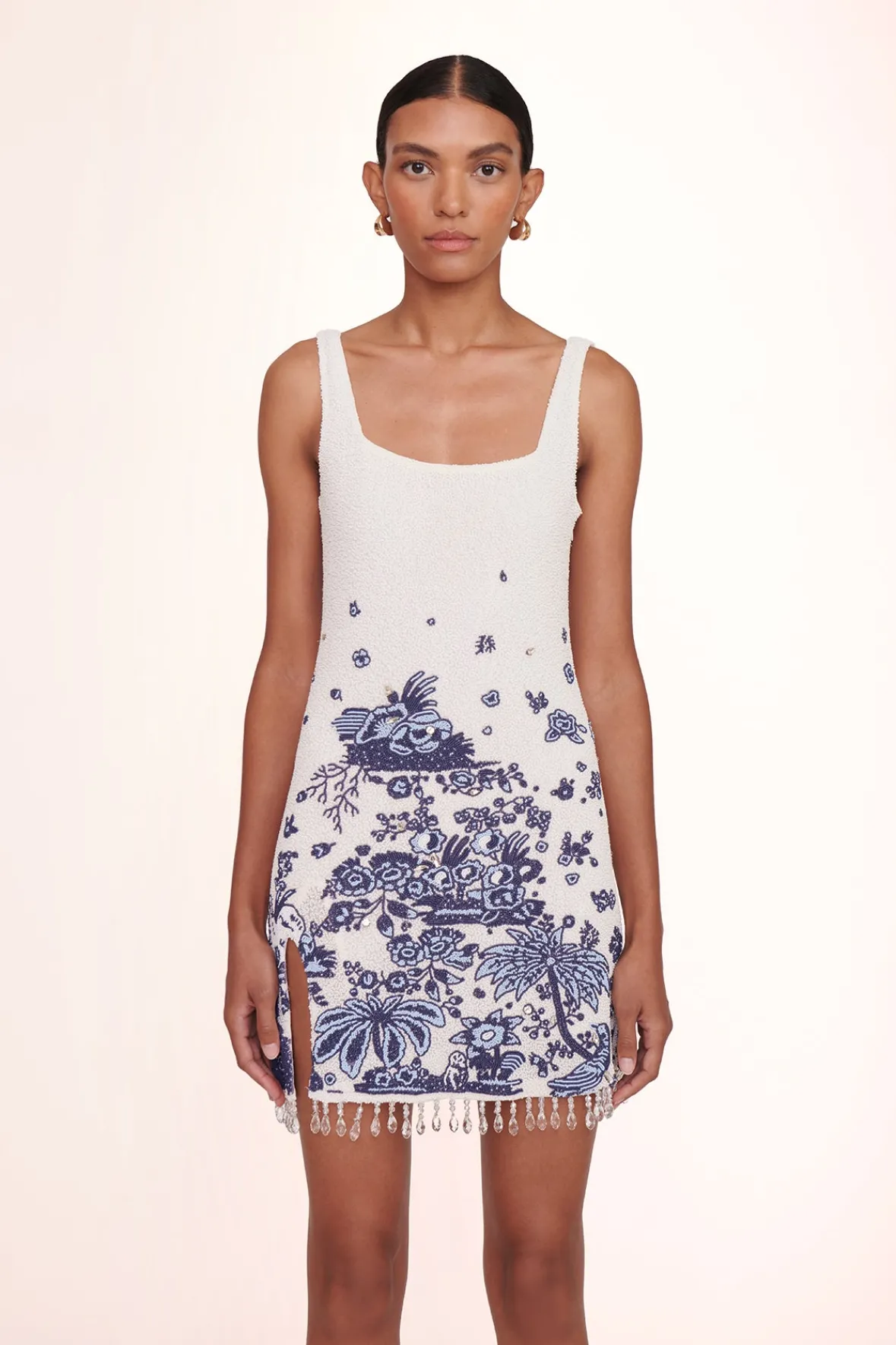 Best Sellers|Dresses<STAUD LE SABLE DRESS BLUE TOILE BLUETOILE