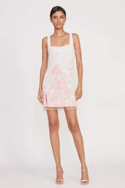 Best Sellers|Dresses<STAUD LE SABLE DRESS  IVORY CHERRY BLOSSOM TOILE IVORYCHERRYBLOSSOMTOILE