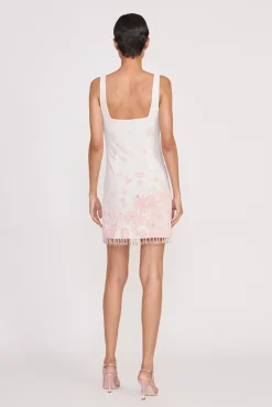 Best Sellers|Dresses<STAUD LE SABLE DRESS  IVORY CHERRY BLOSSOM TOILE IVORYCHERRYBLOSSOMTOILE