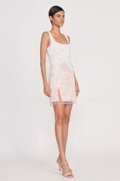 Best Sellers|Dresses<STAUD LE SABLE DRESS  IVORY CHERRY BLOSSOM TOILE IVORYCHERRYBLOSSOMTOILE