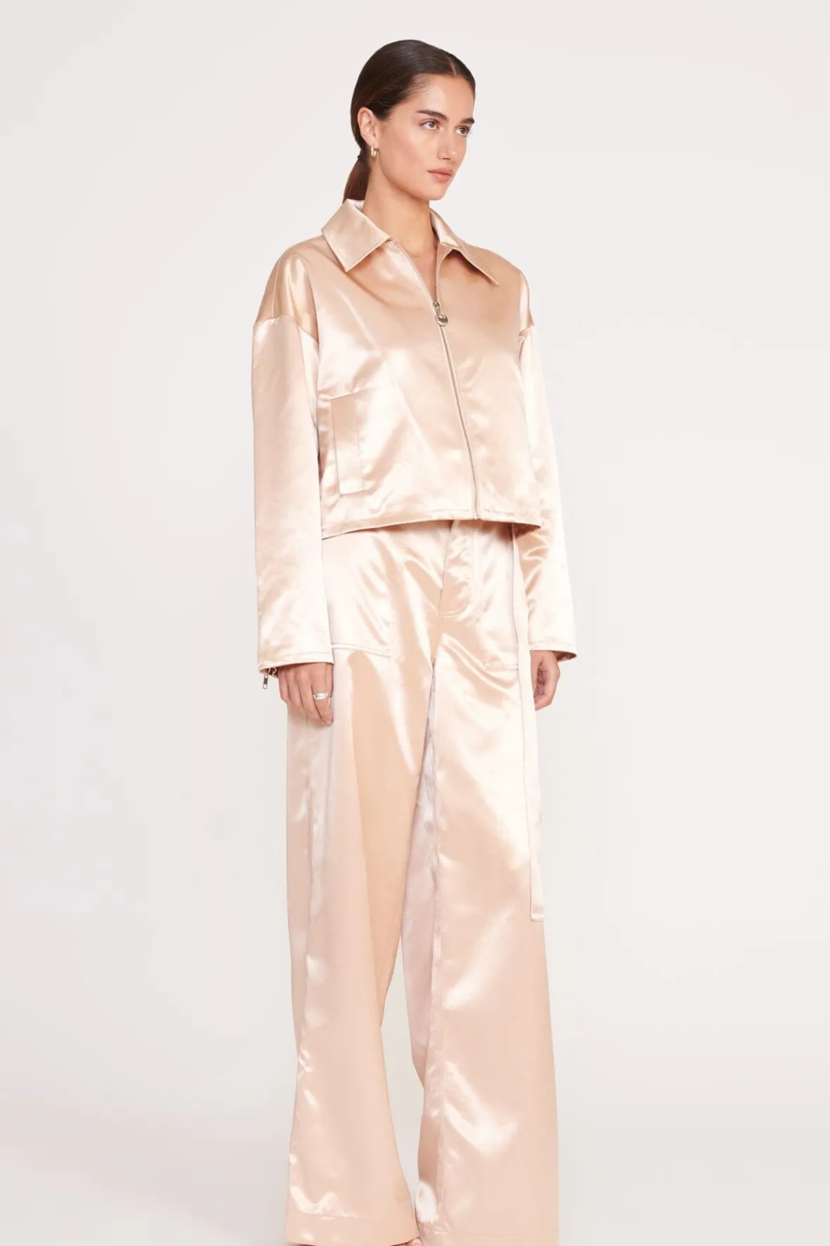 Outerwear & Jackets<STAUD LENNOX JACKET BEIGE