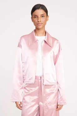 Outerwear & Jackets<STAUD LENNOX JACKET CHERRY BLOSSOM CHERRYBLOSSOM
