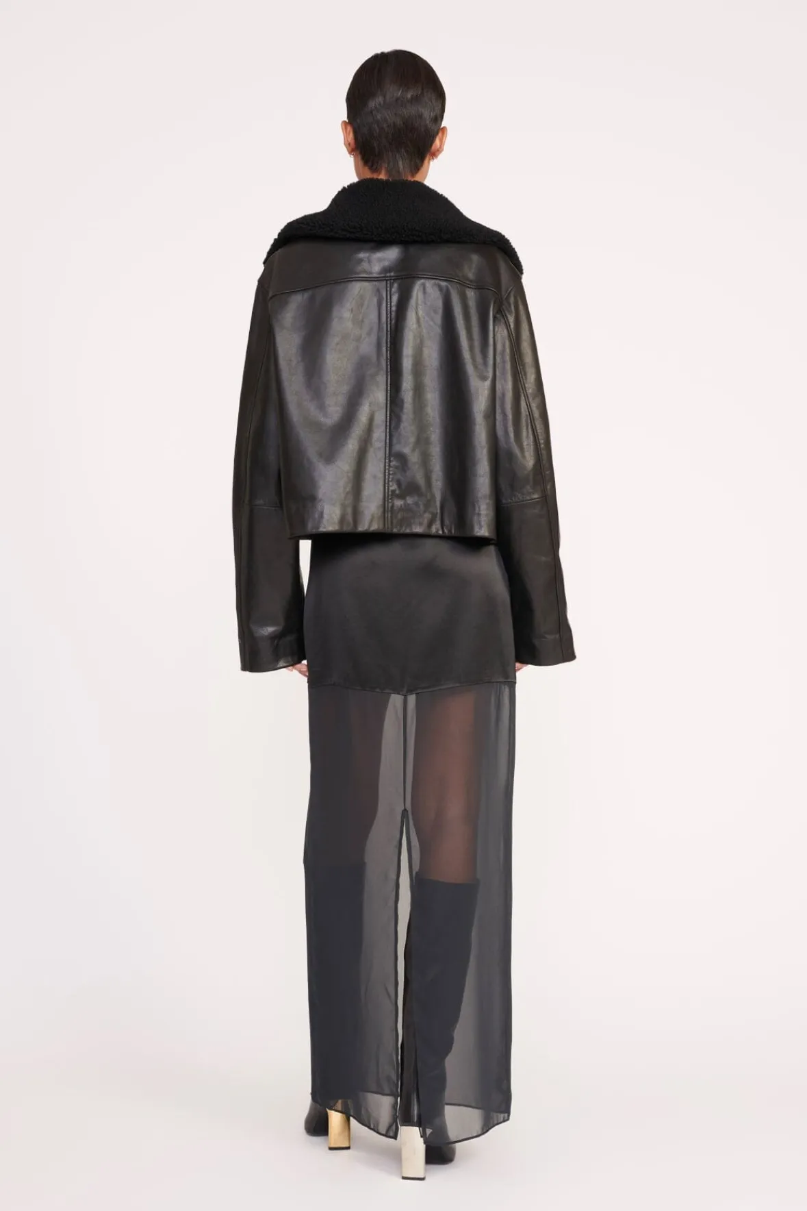Best Sellers|Outerwear & Jackets<STAUD LENORA JACKET BLACK