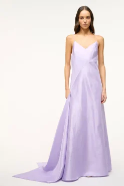 Dresses|The Evening Edit<STAUD LEONARDO DRESS LILAC
