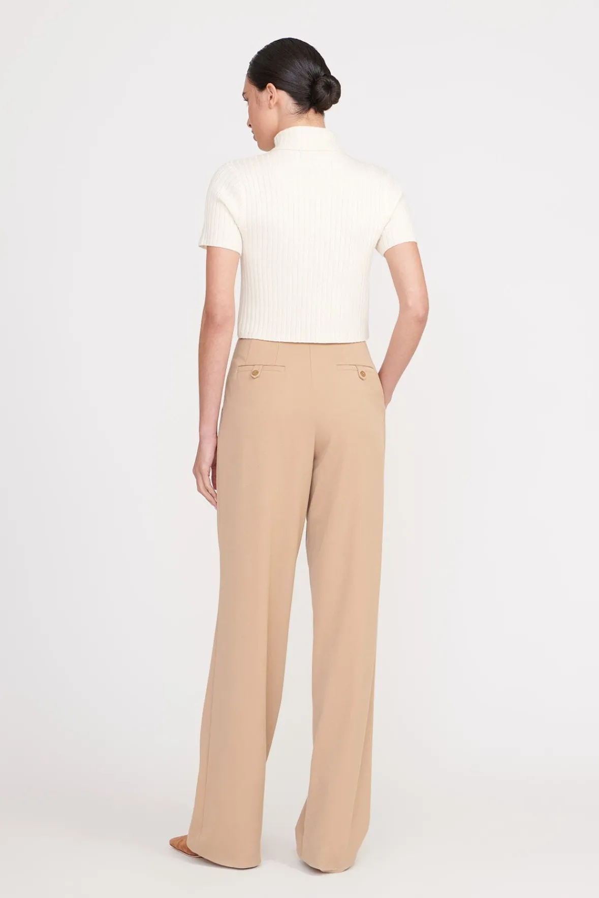 Essentials|Knits<STAUD LILOU SWEATER IVORY