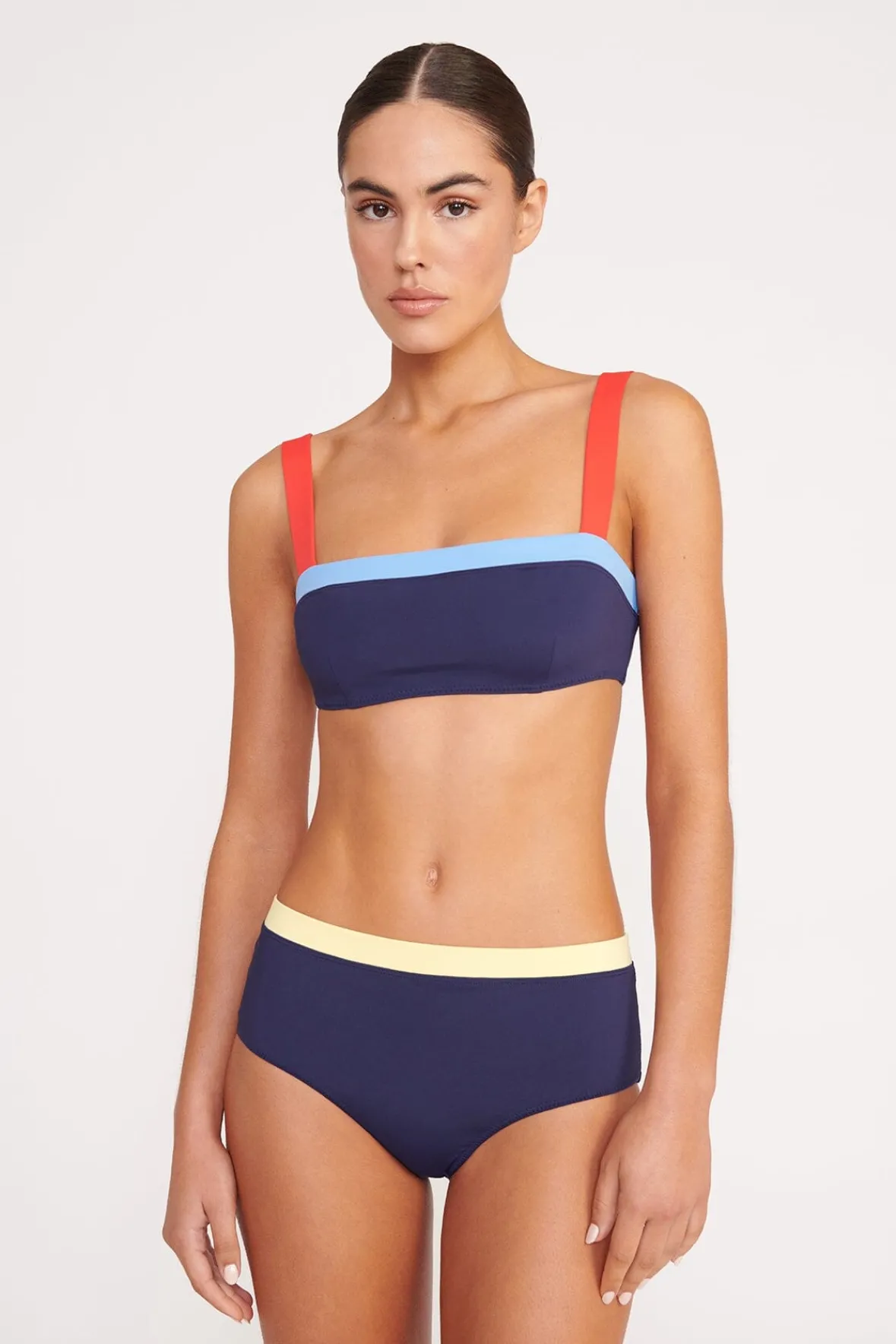 Bikinis<STAUD LIV BIKINI TOP  NAVY COLORBLOCK NAVYCOLORBLOCK