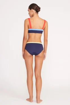Bikinis<STAUD LIV BIKINI TOP  NAVY COLORBLOCK NAVYCOLORBLOCK