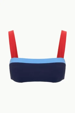 Bikinis<STAUD LIV BIKINI TOP  NAVY COLORBLOCK NAVYCOLORBLOCK