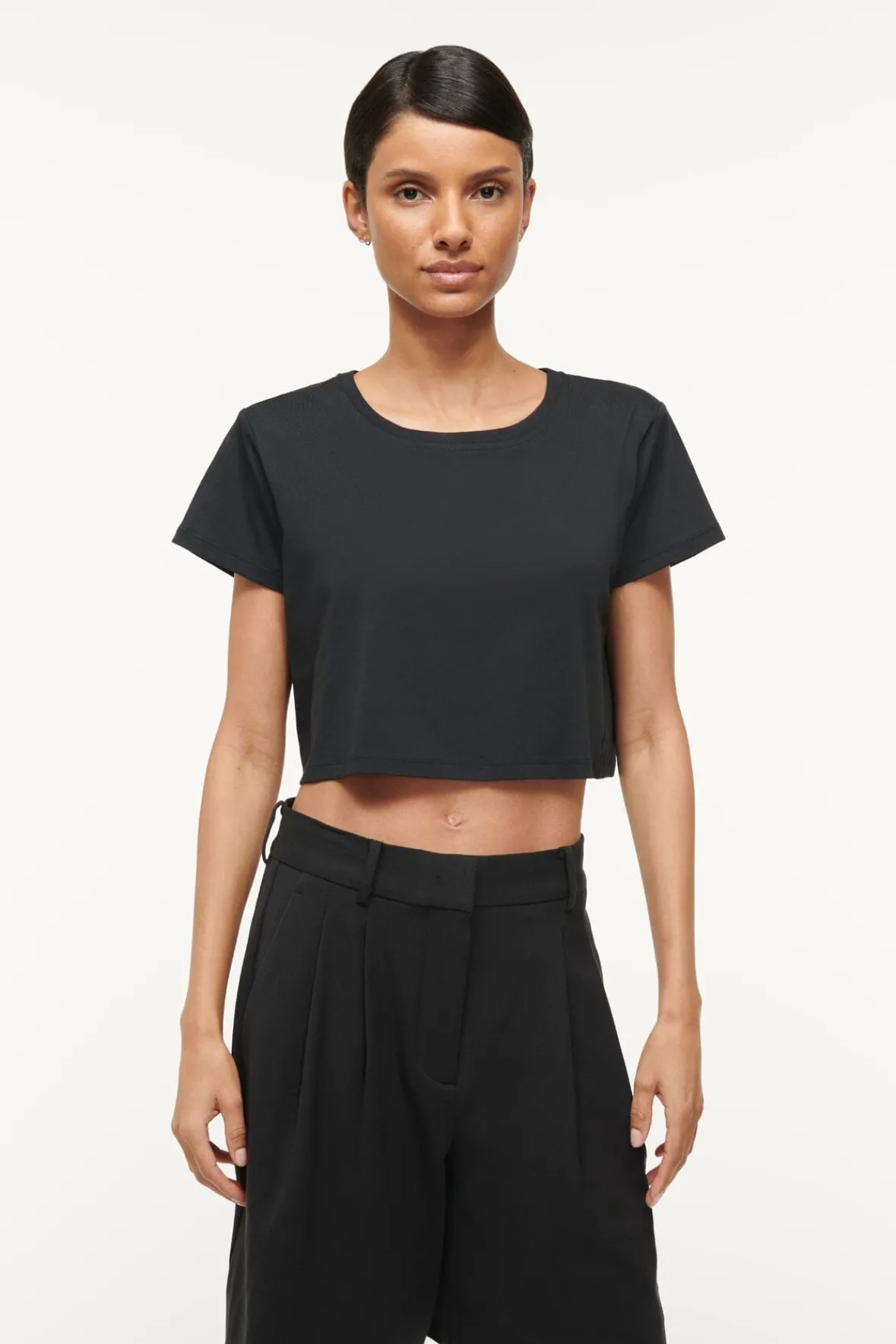 Spring Suiting|Essentials<STAUD LONG LUISA SHORT BLACK