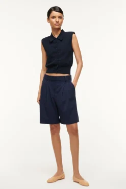 Essentials|Spring Suiting<STAUD LONG LUISA SHORT   NAVY