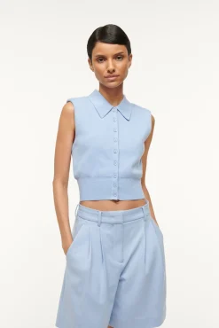 Spring Suiting|Essentials<STAUD LONG LUISA SHORT PERIWINKLE