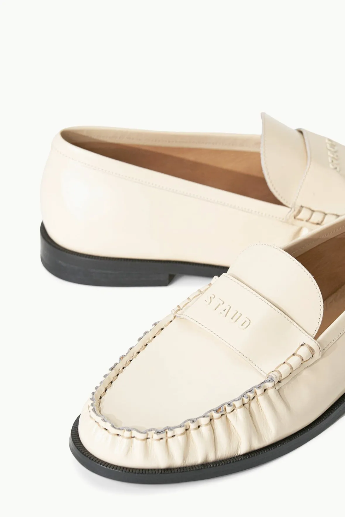 Mules & Flats<STAUD LOULOU LOAFER CREAM