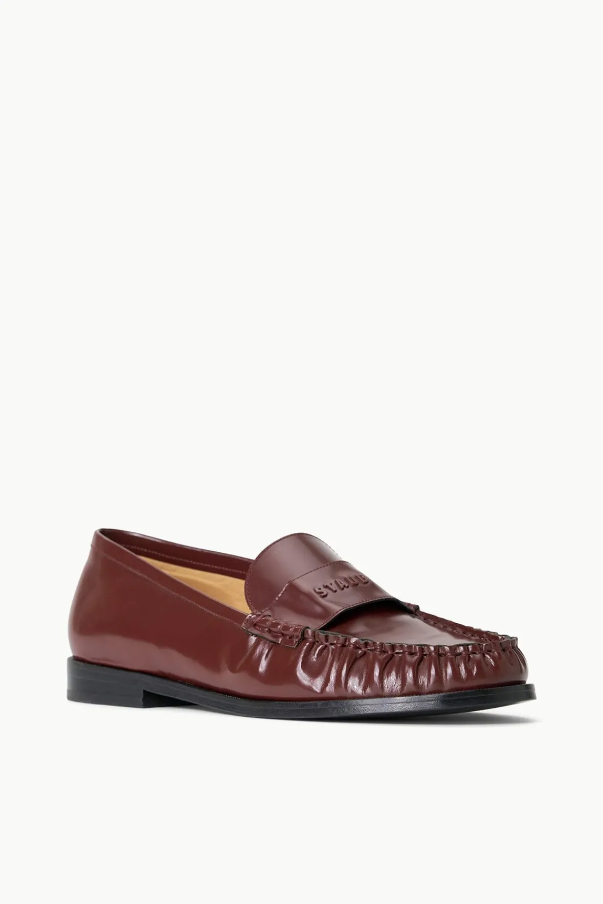 Mules & Flats<STAUD LOULOU LOAFER MAHOGANY