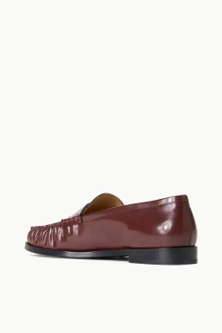 Mules & Flats<STAUD LOULOU LOAFER MAHOGANY