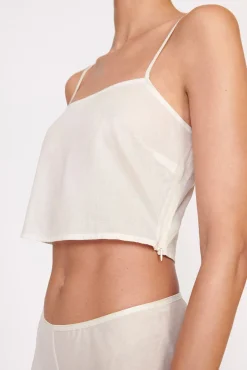 Tops<STAUD LOVEINA TOP IVORY