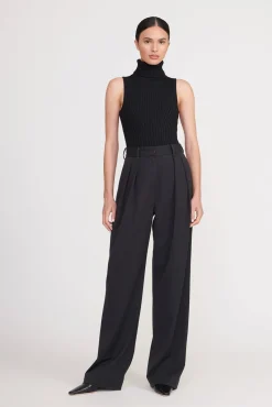 Spring Suiting|Essentials<STAUD LUISA PANT BLACK SUITING BLACKSUITING
