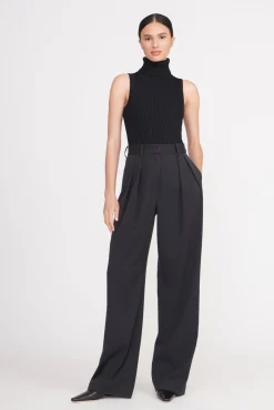 Spring Suiting|Essentials<STAUD LUISA PANT BLACK SUITING BLACKSUITING