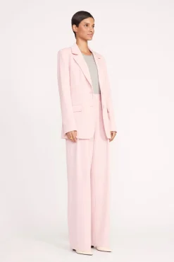 Best Sellers|Essentials<STAUD LUISA PANT CHERRY BLOSSOM SUITING CHERRYBLOSSOM
