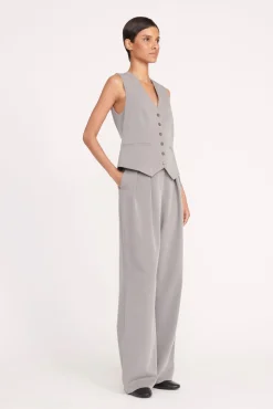 Essentials|Pants & Shorts<STAUD LUISA PANT HEATHER GREY SUITING HEATHERGREY
