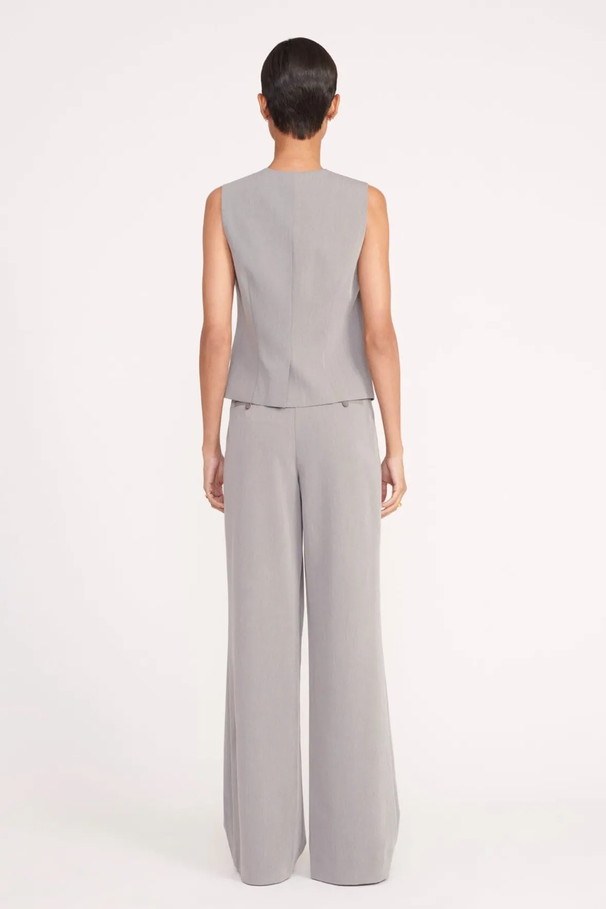 Essentials|Pants & Shorts<STAUD LUISA PANT HEATHER GREY SUITING HEATHERGREY