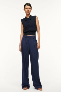 Spring Suiting|Essentials<STAUD LUISA PANT   NAVY