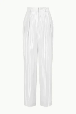 Pants & Shorts<STAUD LUISA PANT   SILVER