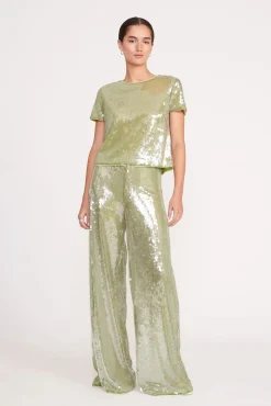 Pants & Shorts<STAUD LUKE PANT GARDEN MOSS SEQUINS GARDENMOSSSEQUINS