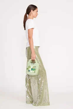 Pants & Shorts<STAUD LUKE PANT  GARDEN MOSS SEQUINS GARDENMOSSSEQUINS