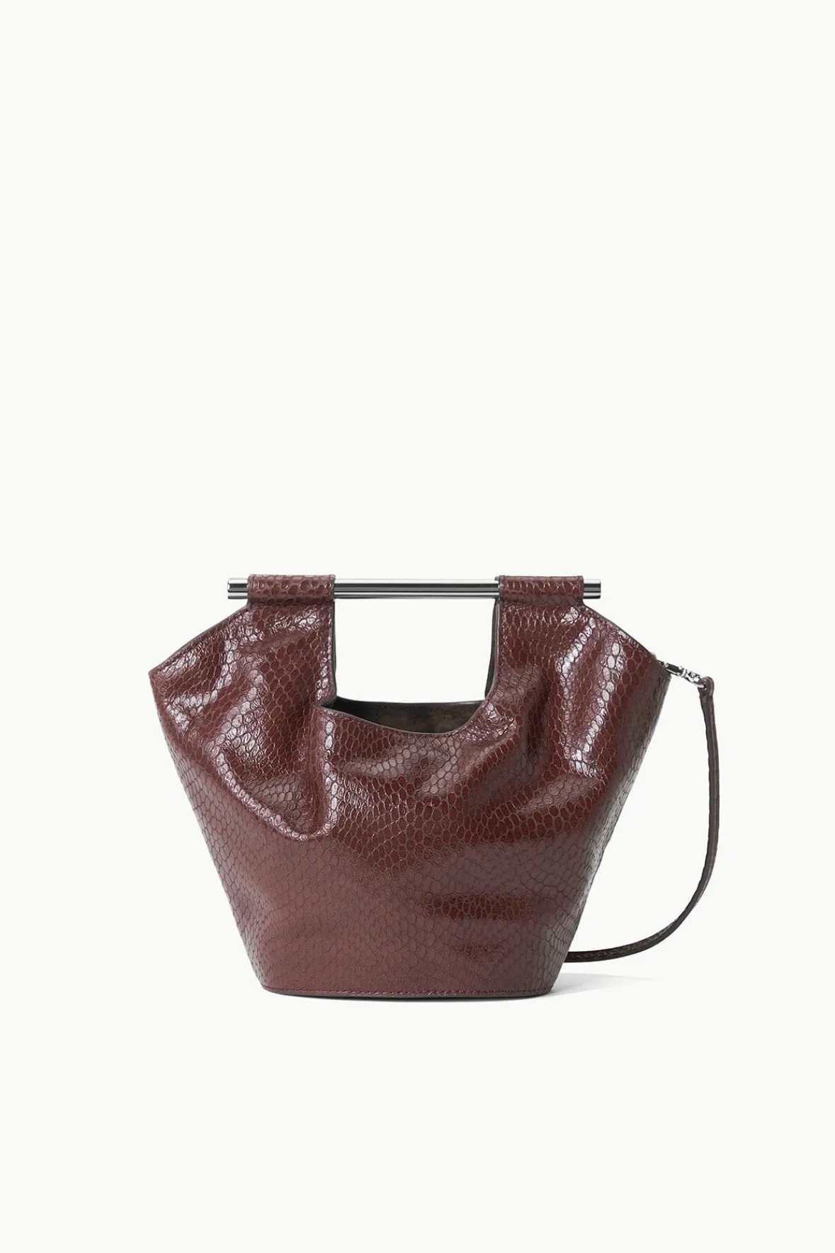 Bucket<STAUD MAR MINI BUCKET BAG MAHOGANY