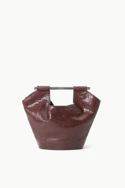 Bucket<STAUD MAR MINI BUCKET BAG   MAHOGANY