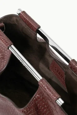 Bucket<STAUD MAR MINI BUCKET BAG MAHOGANY