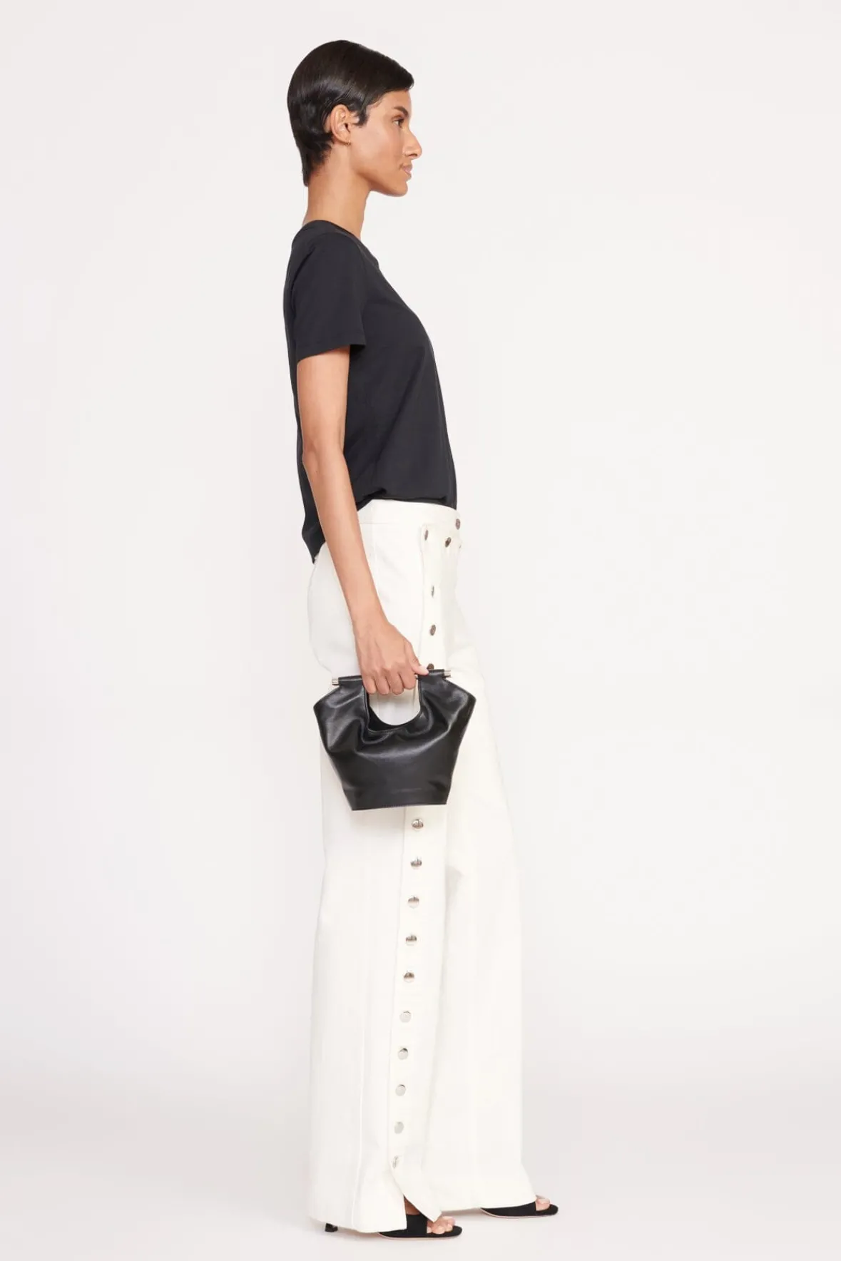 Bucket<STAUD MAR MINI BUCKET BAG MAHOGANY