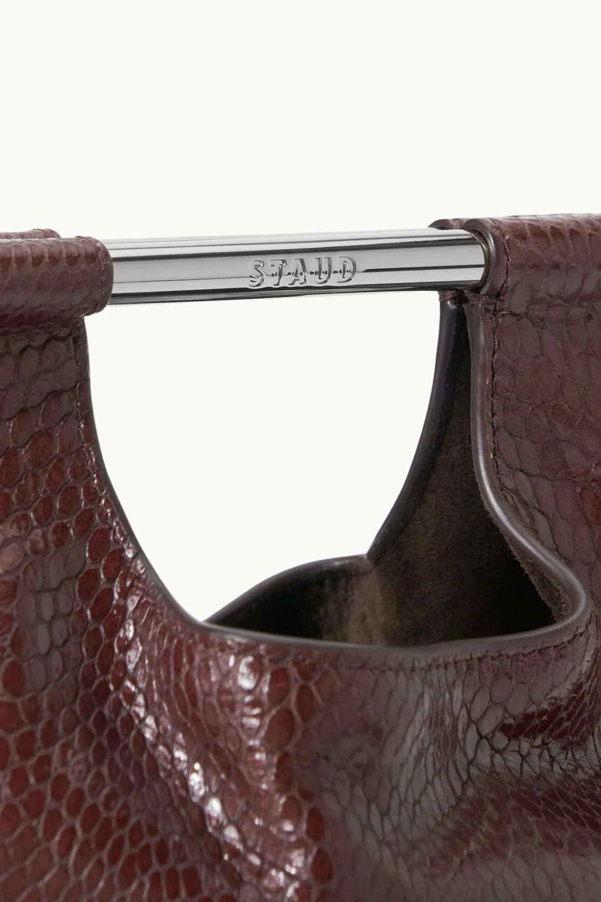 Bucket<STAUD MAR MINI BUCKET BAG MAHOGANY