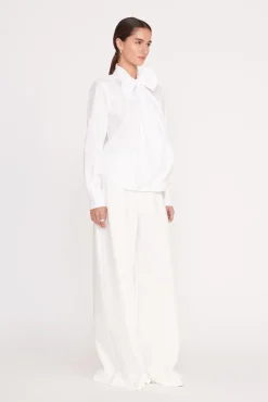 Tops|Poplin Shop<STAUD MARYN TOP   WHITE