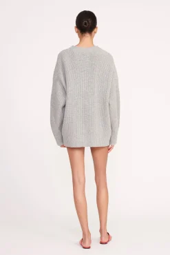 Best Sellers|Knits<STAUD MATILDA CARDIGAN  HEATHER GREY HEATHERGREY