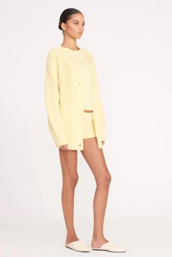Best Sellers|Knits<STAUD MATILDA CARDIGAN  LEMON DROP LEMONDROP