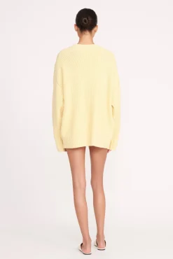 Best Sellers|Knits<STAUD MATILDA CARDIGAN  LEMON DROP LEMONDROP