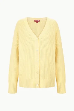 Best Sellers|Knits<STAUD MATILDA CARDIGAN  LEMON DROP LEMONDROP