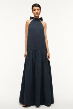 Poplin Shop|Dresses<STAUD MAXI MARLOWE DRESS   NAVY