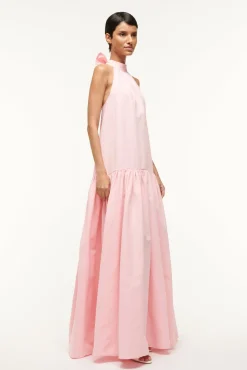 Poplin Shop|Dresses<STAUD MAXI MARLOWE DRESS PEARL PINK PEARLPINK