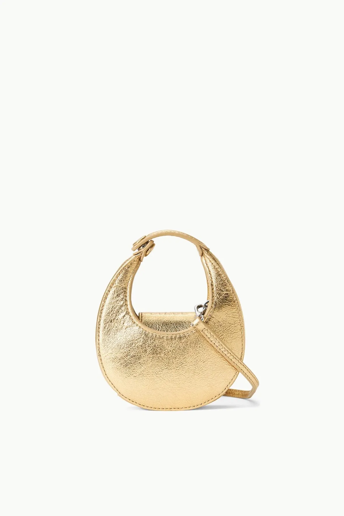 Moon<STAUD MICRO MOON BAG GOLD