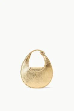 Moon<STAUD MICRO MOON BAG   GOLD