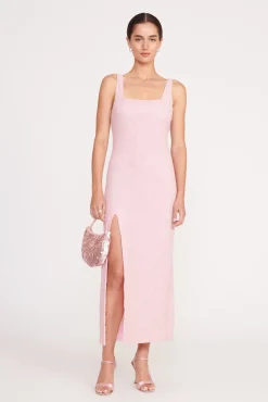 Dresses<STAUD MIDI LE SABLE DRESS  CHERRY BLOSSOM CHERRYBLOSSOM