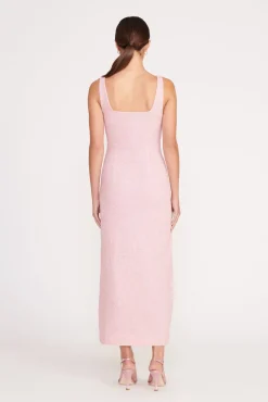 Dresses<STAUD MIDI LE SABLE DRESS CHERRY BLOSSOM CHERRYBLOSSOM