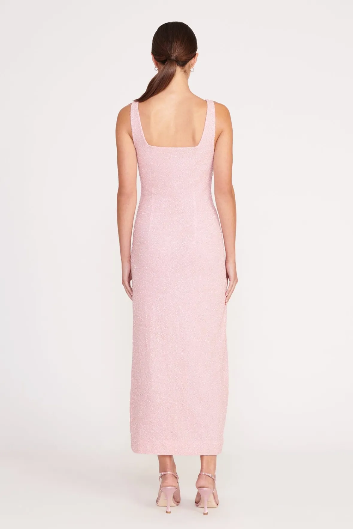 Dresses<STAUD MIDI LE SABLE DRESS CHERRY BLOSSOM CHERRYBLOSSOM