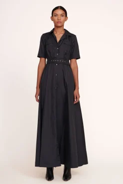 Dresses<STAUD MILLIE DRESS BLACK