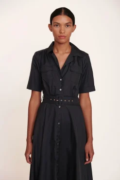 Dresses<STAUD MILLIE DRESS   BLACK