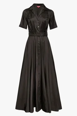 Dresses<STAUD MILLIE DRESS   BLACK